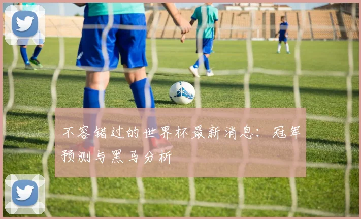 不容错过的世界杯最新消息：冠军预测与黑马分析